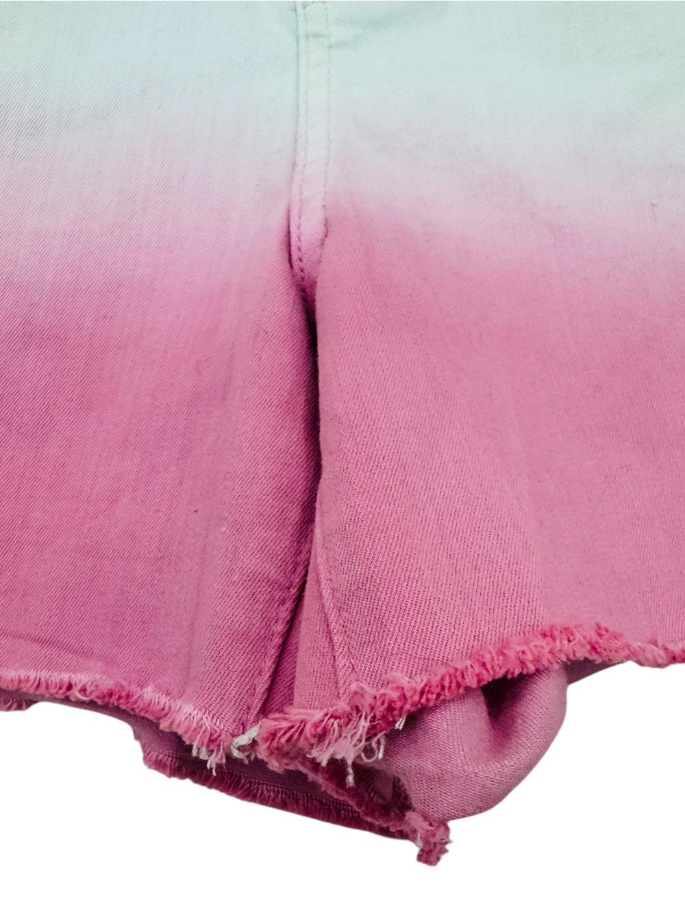 Judy Blue High Rise 11” Pastel Rainbow Dip Dye Shorts Stretch‎ Inseam 4” Size M - Picture 7 of 16
